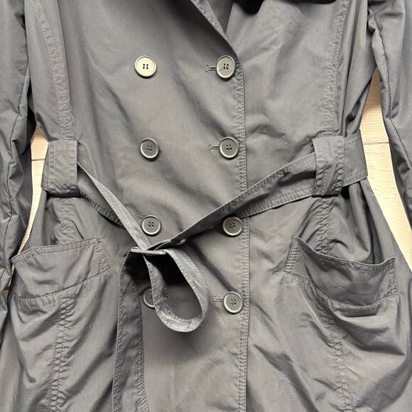 The limited navy blue trench coat jacket size L - Picture 5 of 13